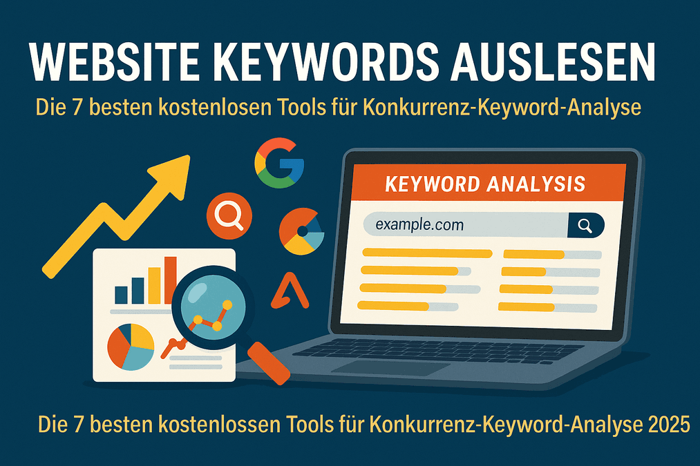 Website Keywords auslesen: Die 7 besten kostenlosen Tools für Konkurrenz-Keyword-Analyse 2025